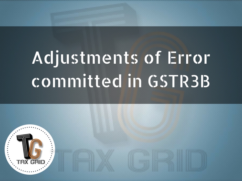 errors in gstr3b